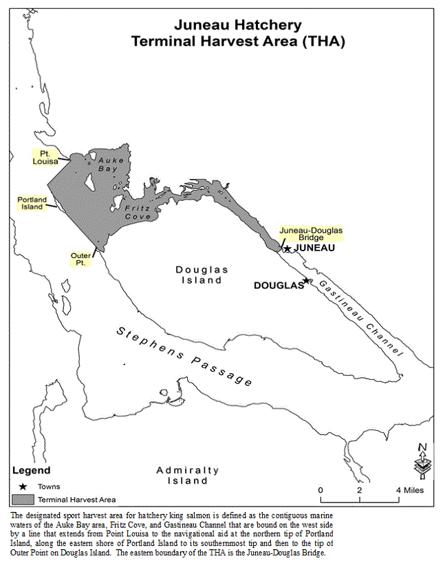 HATCHERY KING SALMON SPORT LIMITS INCREASED IN JUNEAU TERMINAL HARVEST AREA BEGINNING MONDAY, JUNE 1ST  